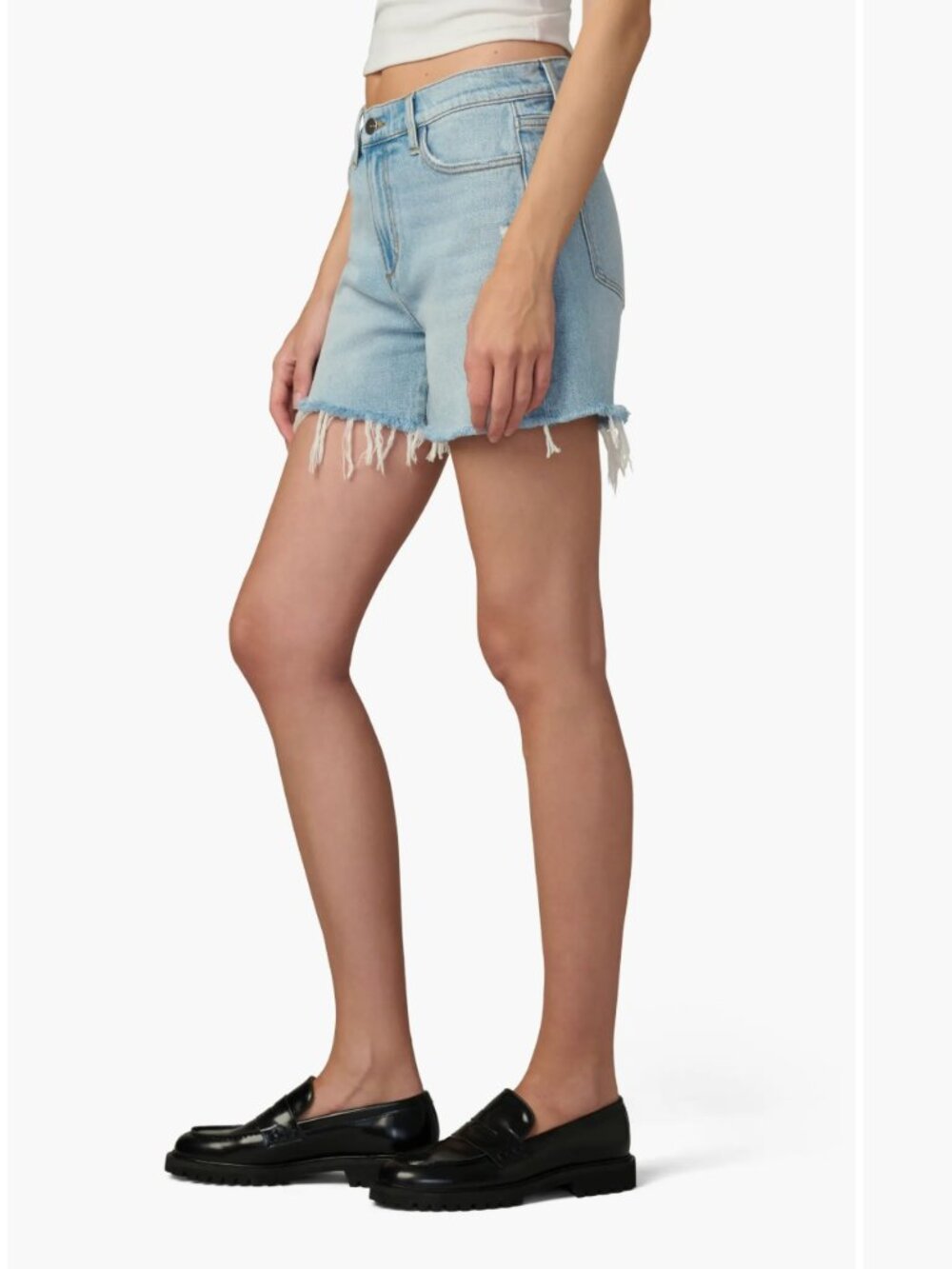 Joe's Jeans The Ozzie 4" Cut Off Shorts Size 29 Distressed Raw Hem Light Wash - Picture 5 of 7